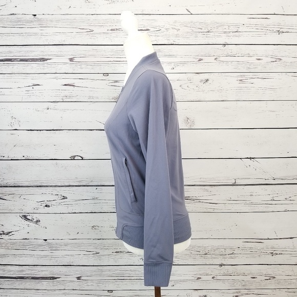 Athleta Bombastic grayish purple zipper lightweight jacket women's size XS - Picture 7 of 9